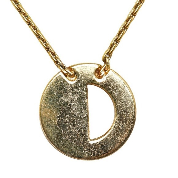 Authentic Dior Crystal CD Pendant Necklace - Picture 3 of 7